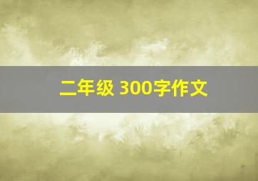 二年级 300字作文